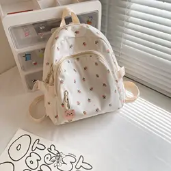 Mini zaino per donna 2024 New Small Floral Girls Student zaino Nylon impermeabile per il tempo libero zaino da viaggio Mochila Mujer