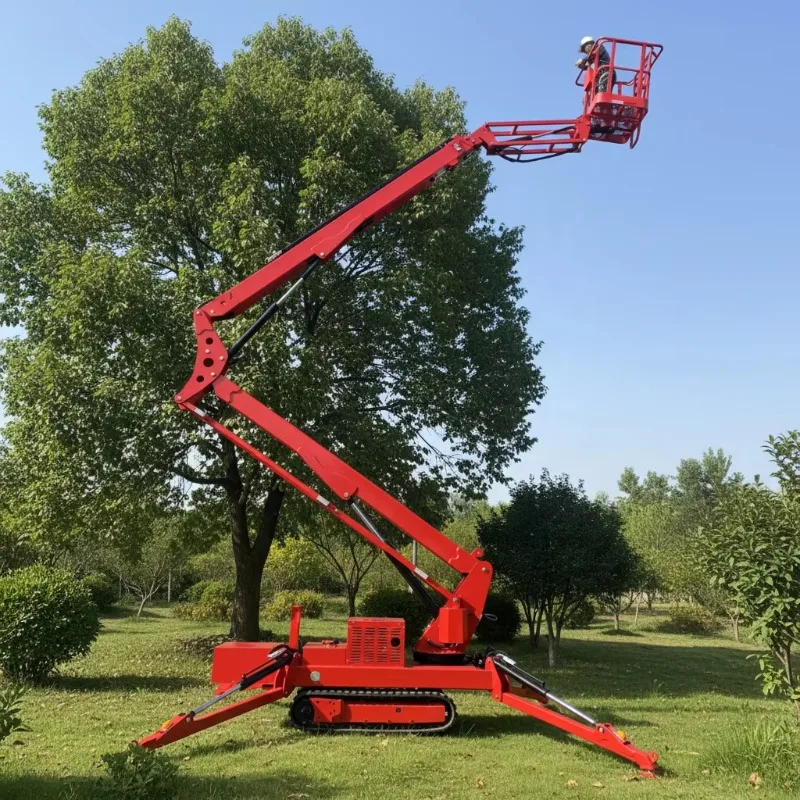 

YG Customized Mobile Lift Basket 12m Tracked Spider Boom Lift