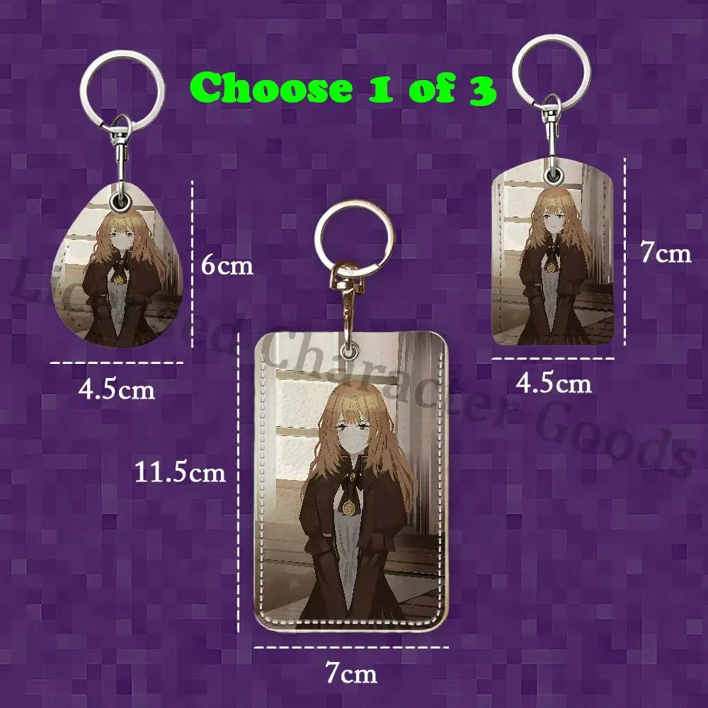 L-Limbus C-Company Catherine Custom Access Card Case Leather Card Holder Keychain Key Ring Transportation Card Case Gifts view 6