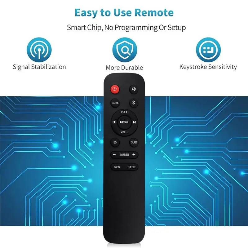 EN218A8H Replace Remote Control For Hisense Soundbar HS218 2.1 Channel 2.1Ch Sound Bar Home Theater System
