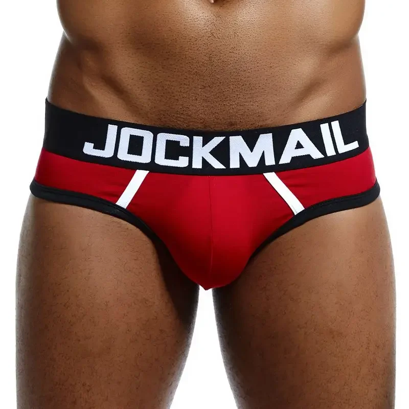 JOCKMAIL Marka Erkek Iç Çamaşırı külot Seksi cuecas calzoncillos hombre kayma Eşcinsel Pijama Nefes Pamuk Erkek Külot şort