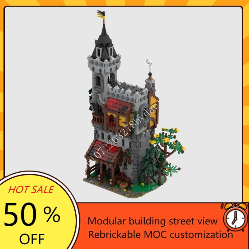 

2920PCS MOC Medieval Castle Building Block Model Crow Lord`s Castle Technical Brick DIY Assembly Set Toy For Child Holiday Gift