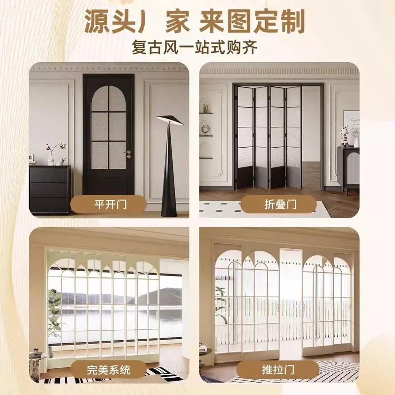 Heavy Duty Aluminum Folding Glass Door for Balcony Villa Garden Courtyard Hotel Shop Outdoor Patio Sliding Partition