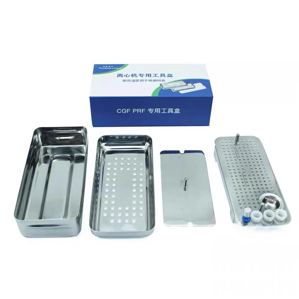 Dental PRF CGF Box Platelet Rich Fibrin Compression Kit Stainless Steel Membrane Press Surgical Instrument Tool Implant Use