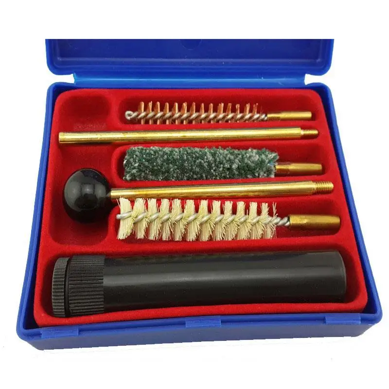 Alloy + ABS Pistols Gun Cleaning Kit Fits Universal Pistol Gun Cleaning Tools Hunting Cleaner Brushes 7 pcs/set