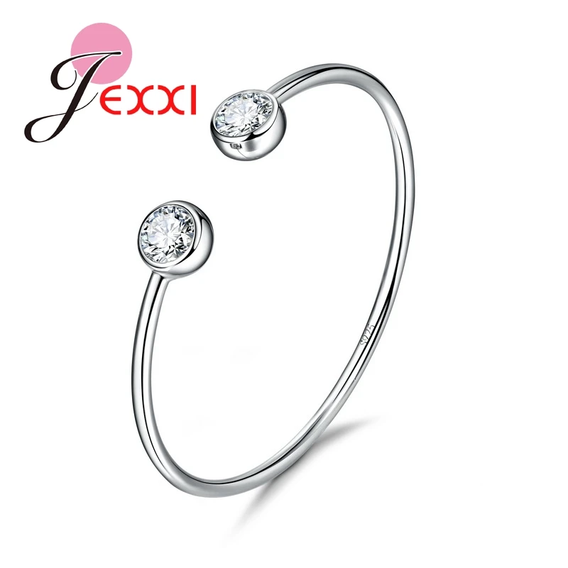 

New Brand Design Fashion Women 925 Sterling Silver Jewelry CZ 925 Sterling Silver Bracelet Bangles Factory Price