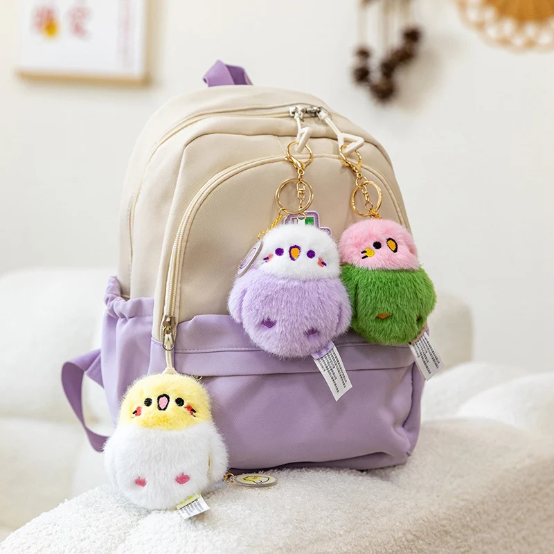 Nowy Hurtowy 10cm Uroczy Mini Pluszowy Wisiorek Ptak, Nakładając na Niego, Działa, Wydaje Dźwięk, Realistyczny Ptak, Dekoracja Plecaka, Prezent dla Przyjaciela, Prezent Świąteczny