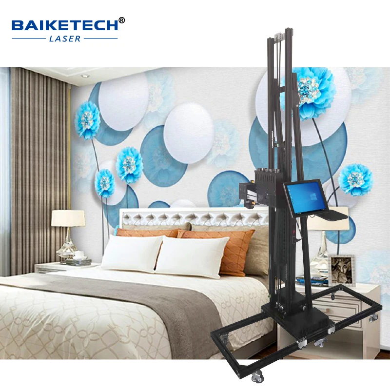 TH-UV700P Pro Factory طابعة نافثة للحبر جدارية عمودية ثلاثية الأبعاد UV طابعة جدارية داخلية وخارجية مع 3 رؤوس طباعة Epson DX10 #1