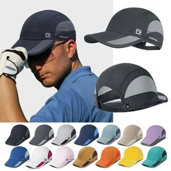 Czapka typu GADIEMKENSD typu Quick Dry Run chłodząca oddychająca siateczkowa czapka z daszkiem przeciwsłoneczna czapka do tenisa golfowa czapki do biegania sportowa długi daszek