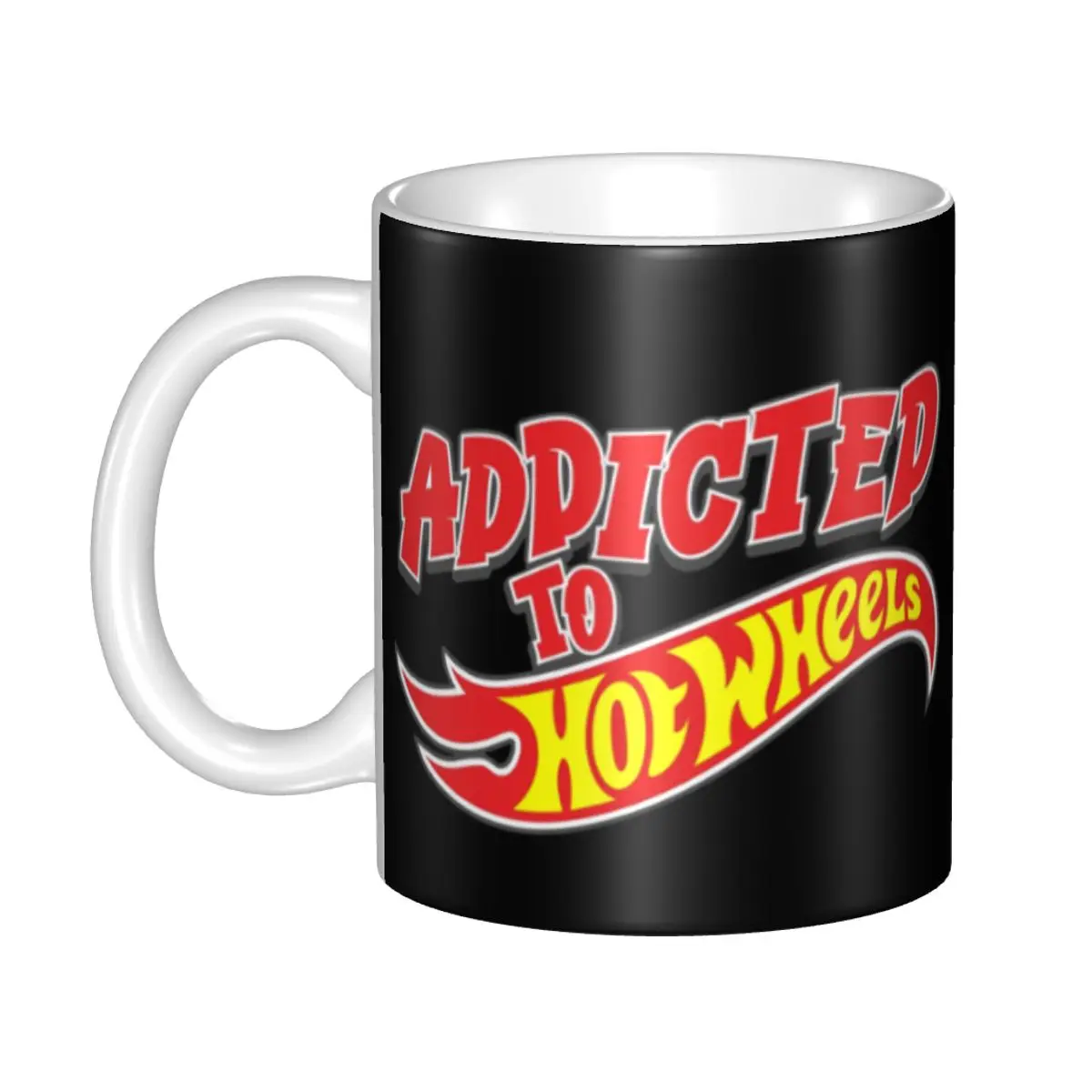 

Custom Hot Wheels Logo Model Car Coffee Mugs DIY Sport Car Ceramic Tea Milk Cups