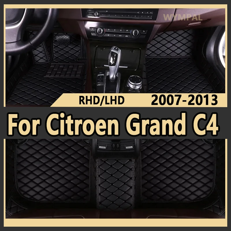 Car Mats For Citroen Grand C4 Picasso SpaceTourer 5seat 2007~2013 Durable Pad Auto Rugs Carpets Interior Parts Car Accessories