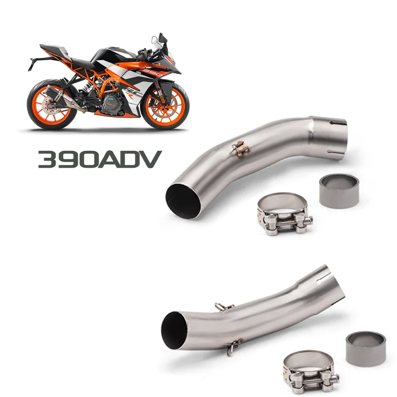 390ADV Exhaust Motorcycle Exhaust Contact Middle Pipe Slip On For KTM 390ADV Exhaust Muffler Escape