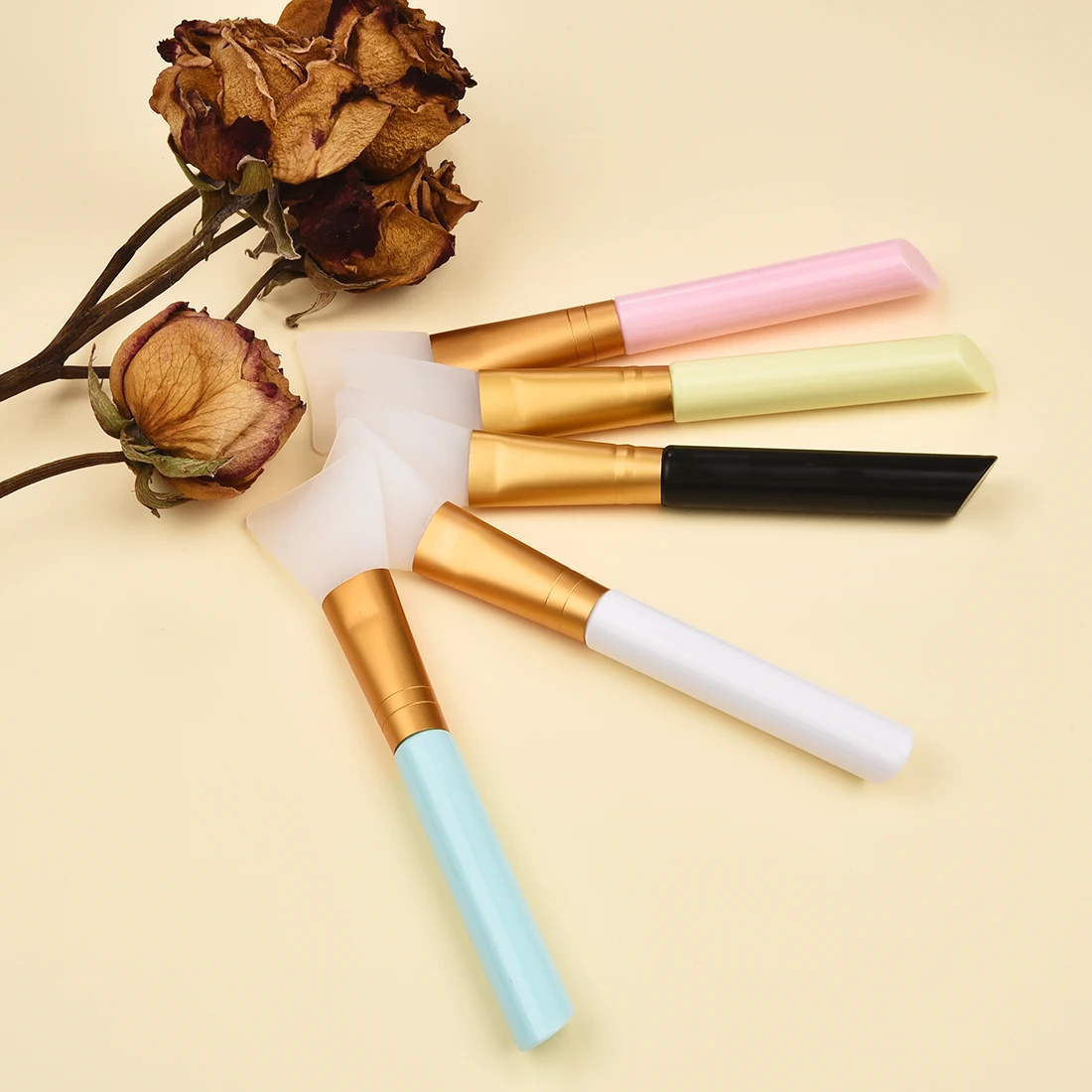 

5 Colors Silicone Brush Resin Jewelry Making Tools Soft Silicone Brush Head Multifunction Stirring Brush For DIY Resin Mold