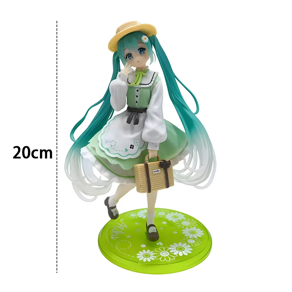 Hatsune Miku 20cm Desktop Action Figure - Kawaii Girl Anime Figurine Fashion Country Ver Adorable Model Toy for Decor view 6