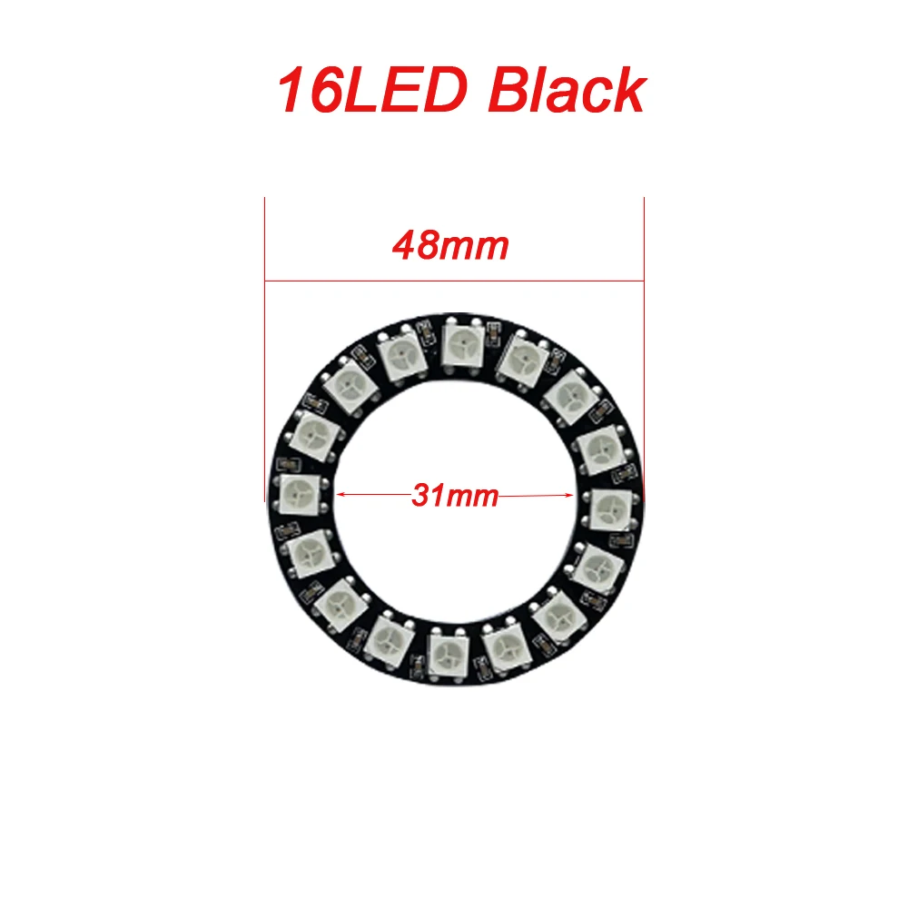 WS2812B Adressierbarer LED-Pixelring 8 bis 241 LEDs WS2812 5050 RGB-LED-Diodenring Farb-IC Integrierte LED – Detail 10