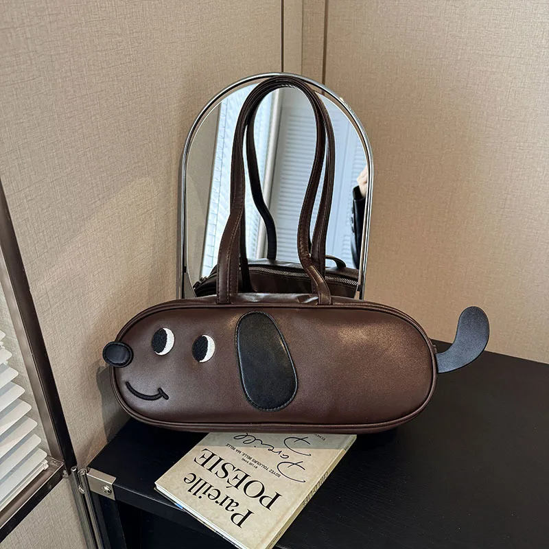 

Trendy Puppy-Themed Shoulder Bag - Fashion-Designed, Retro Matte, Fun Style, Versatile for Commute & Travel (Messenger/Underarm)