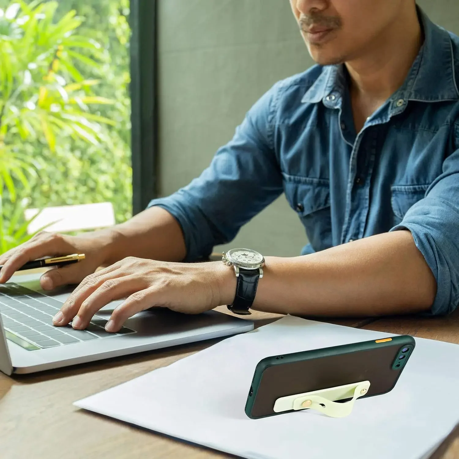 15 Pieces Phone   Telescopic Finger Loop Assorted Colors Phone Finger  Holder Silicone Stretch  Stand for Most Mobile Phones and