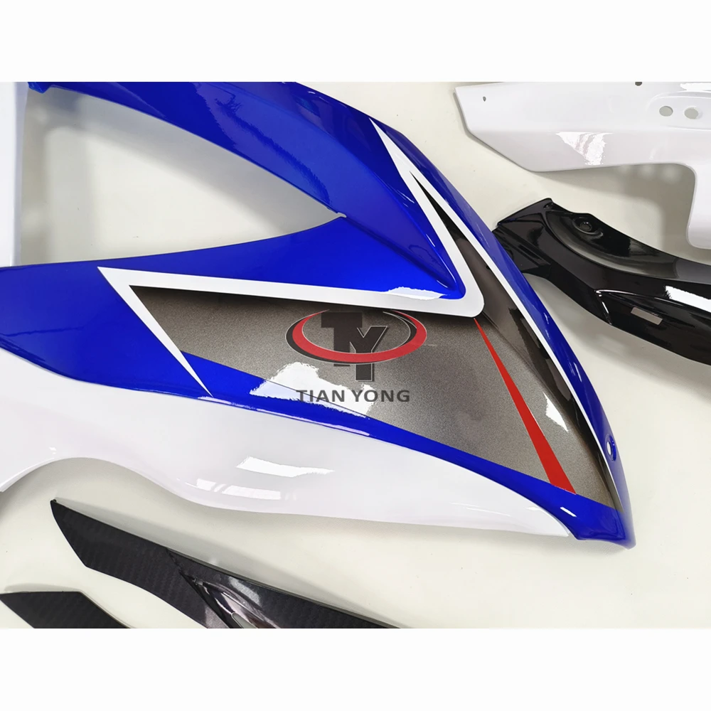 Motorcycle Bodywork Blue White Black Gradient Injection Cowling Full Fairing Kit For GSXR600 GSXR750 K8 2008 2009 GSXR 600 750