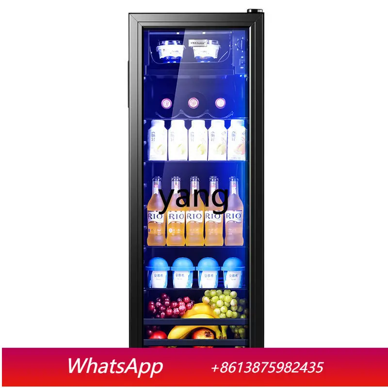 LTT Tea Drinks Office Mini Refrigerator Transparent Single Door Commercial Refrigerated Cabinet
