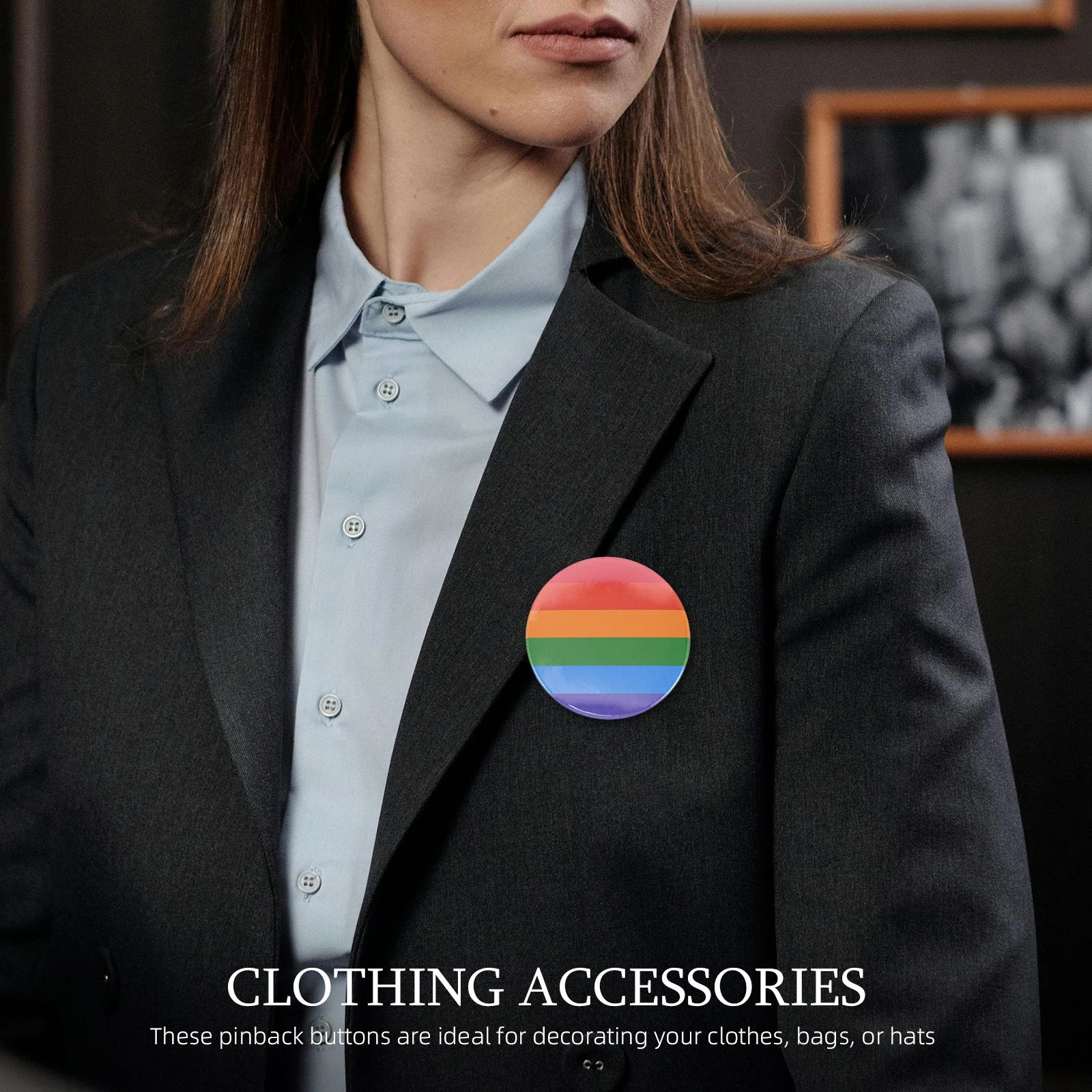 

10 Pcs Colorful Badge Enamel Pin Decoration Flag Gay Day Equality Brooch Iron Holder