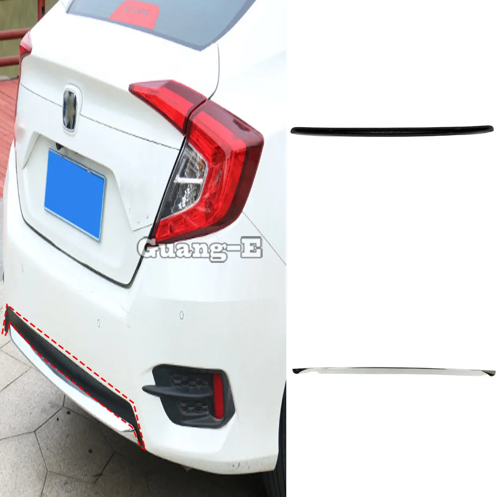 

Car Body Cover Protection Bumper Trim Rear Back Tail Bottom Hoods Trunk For Honda Civic 10th Sedan 2016 2017 2018 2019 2020 2021