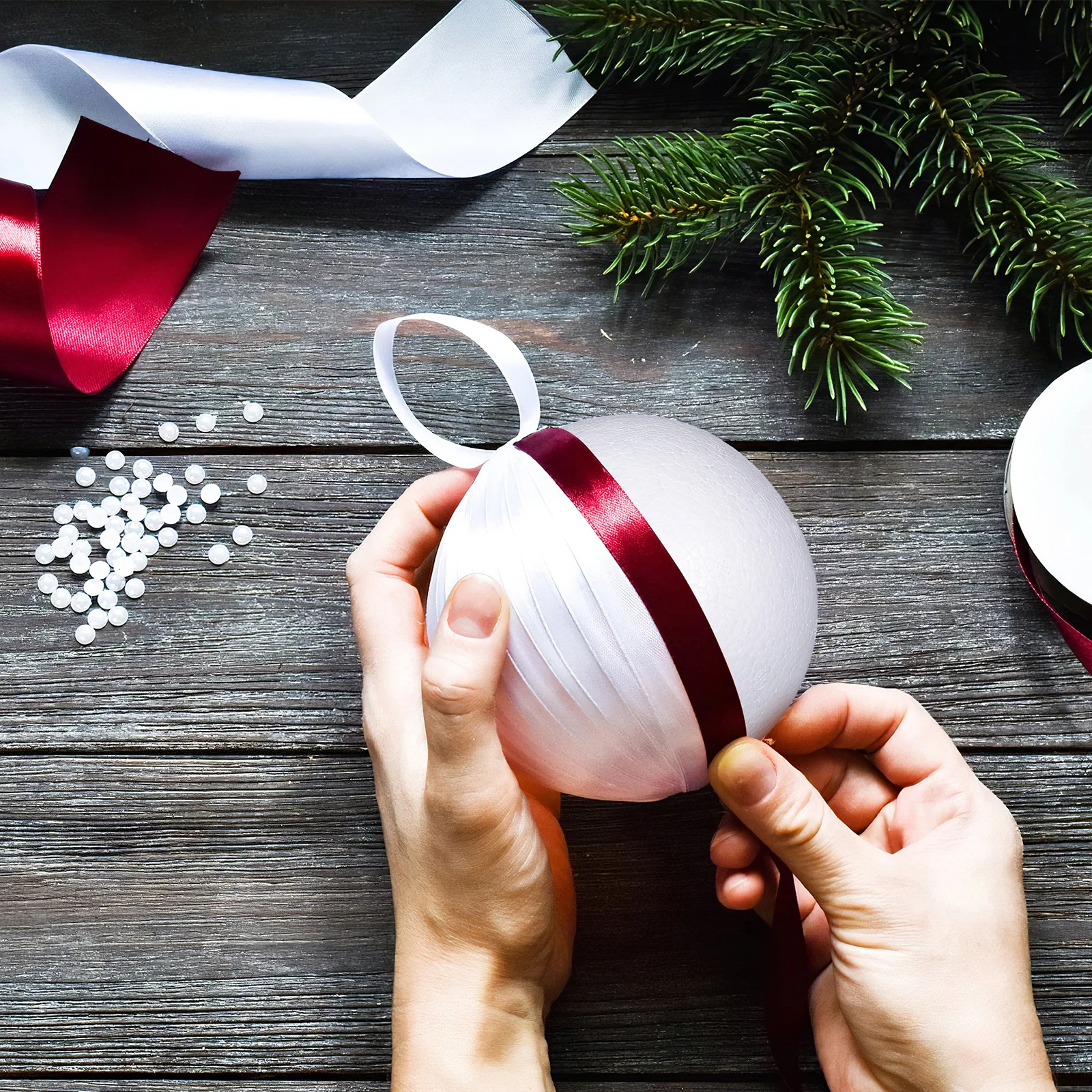 6pcs 12Cm Smooth Balls Painting Diy Children Craft Supplies Children Ball Styrophome Craft Balls Ball Blank Ornament