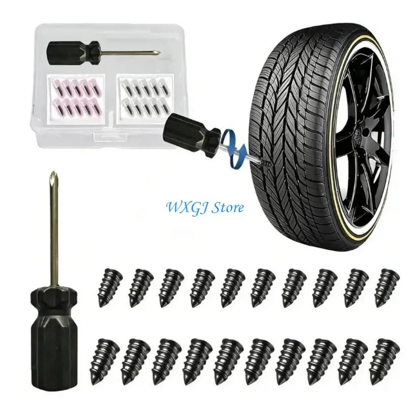 37JE Portable Tire Repair Including Rubber Inserts Upgrades for Multiple Vehicles