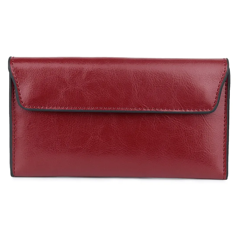 

Real Leather Large Capacity Ultra-thin Women's Purse Fashion Multi-functional Clutch Bags Wallet for Women Hot Selling