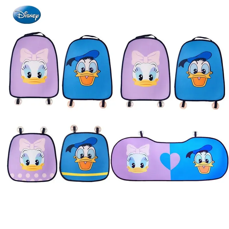 

Disney car headrest creative Donald Duck car interior breathable linen cushion for all seasons Daisy cartoon cute girl