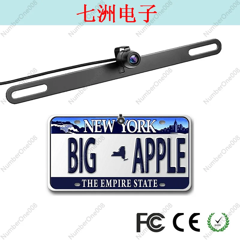 Foreign Trade E-commerce New Metal Long License Plate Frame Camera High Definition Car Camera Reversing Image PZ413-E