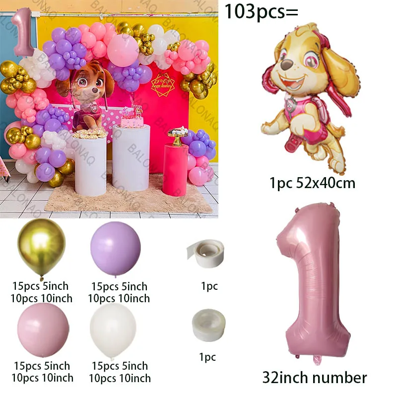 Pink PAW Patrol Skye Party Balloons Skye 32