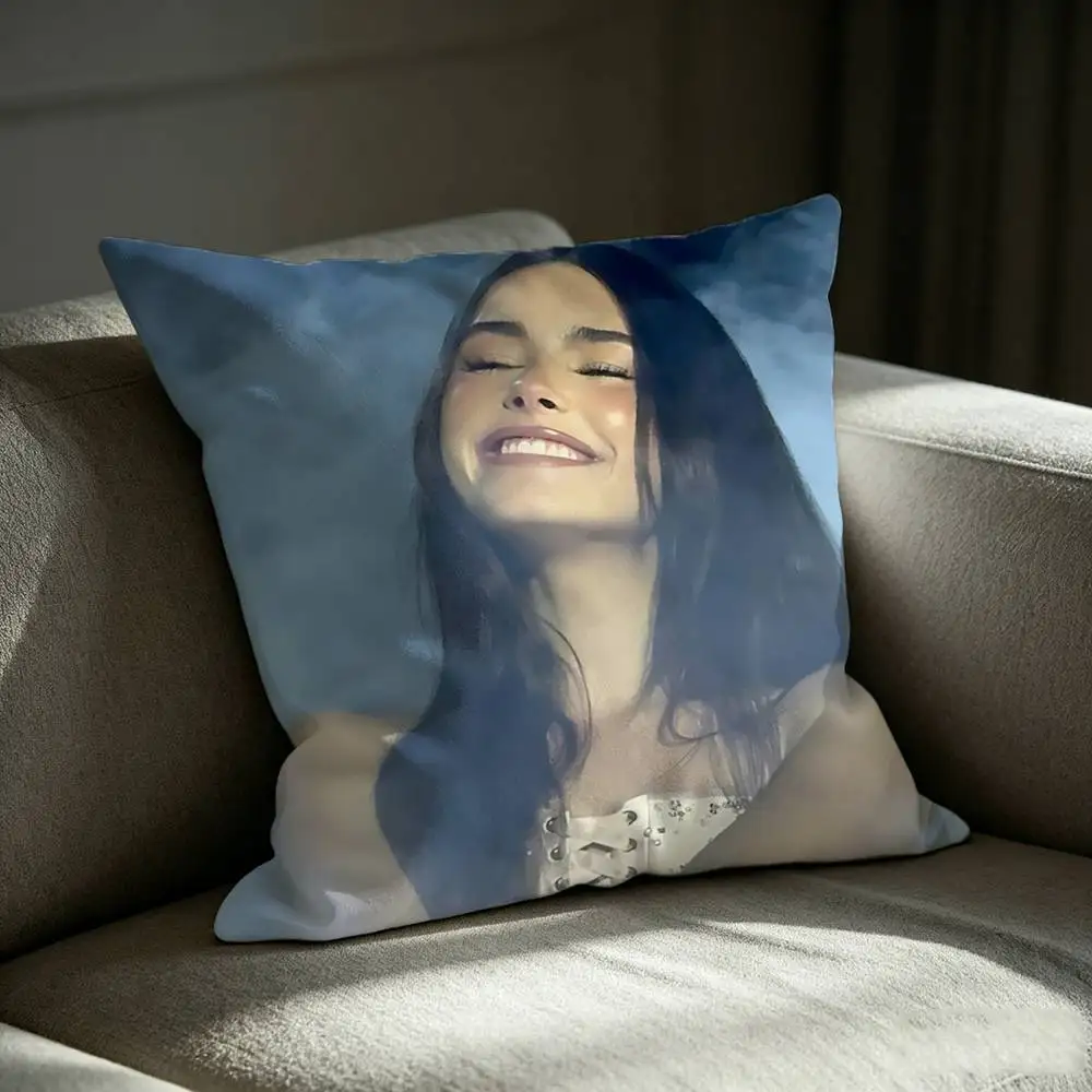 The Locket Tour M-Madison Beer Square Sofa Pillow Cover Solid Color Living Room Home Decor Cushion Case