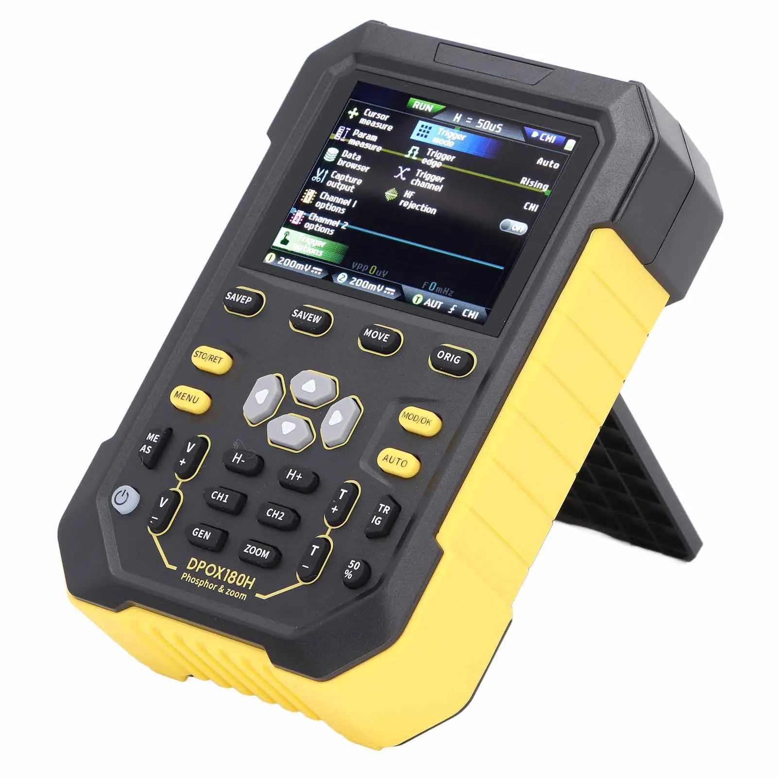 디지털 인광체 오실로스코프 2 채널 180MHz 대역폭 핸드헬드 오실로스코프(발전기 포함) 디지털 오실로스코프
