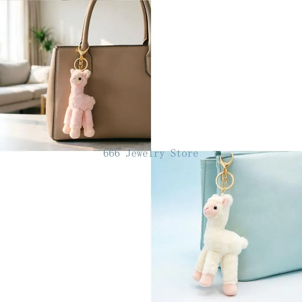 F2TD Plush Purse Charm Ring for Backpacks, Zippers, and Everyday Carry