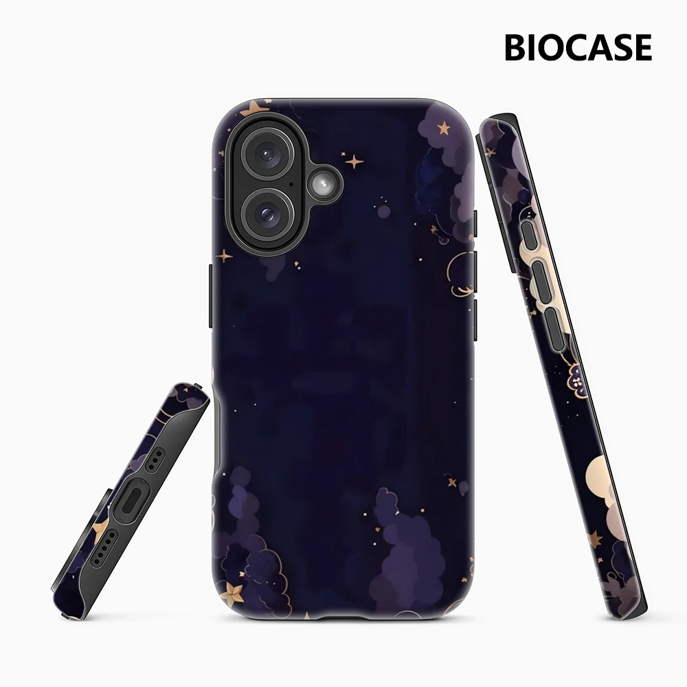 Capa de Celular Starry Frame para Capa Magnética de Celular para iPhone 17 16 15 14 13 Pro Max Plus Capa Resistente de Camada Única ou Dupla