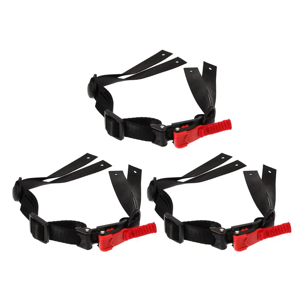 3 Pcs Safety Chin Straps Universal Hard Hat Nylon Adjustable Comfortable Outdoor Construction Cycling