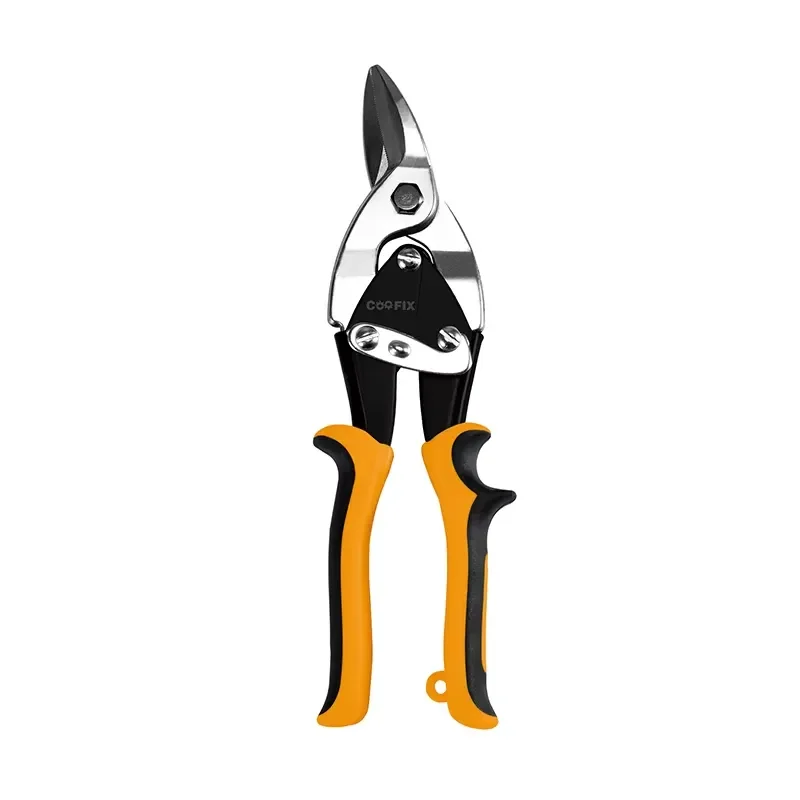 【CHIMU HOME】 Left Handed Stainless Steel Aviation Snips 8 Inch Scissor Style Tin Cutting Shears for Metal Fabrication