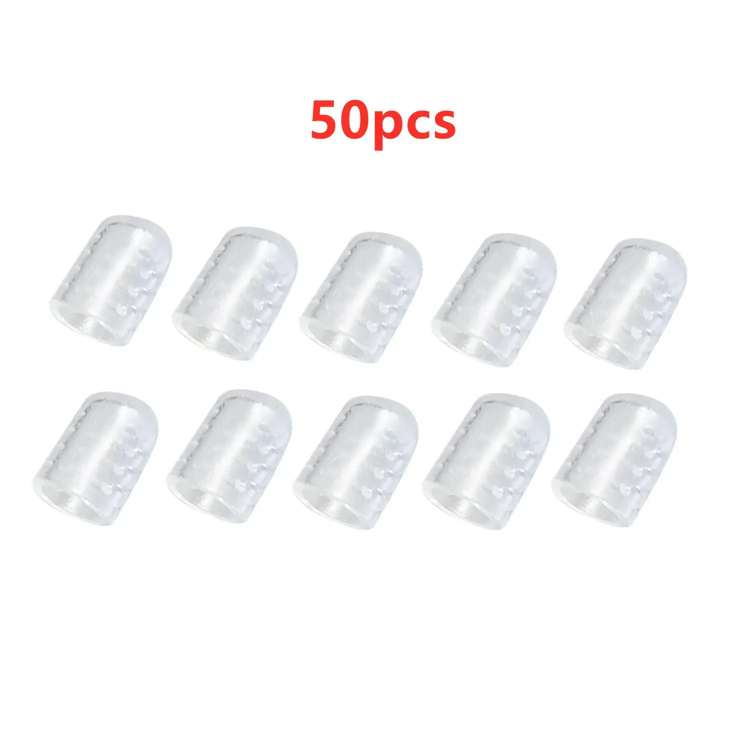 

50 pcs/lot Silicone gel little toe tube corns blisters Corrector pinkie protector gel bunion toe finger protection gel sleeve