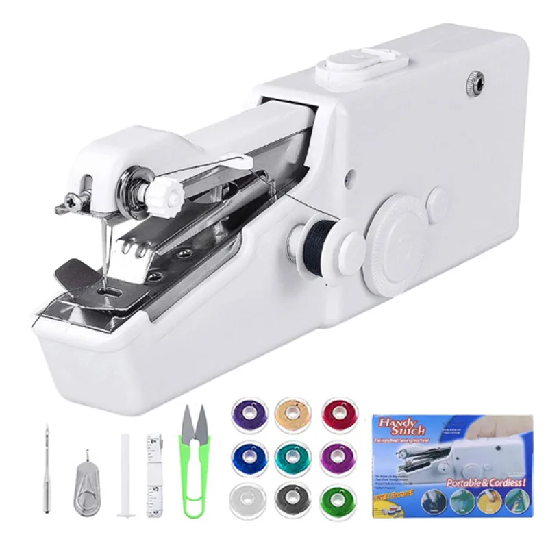 

Mini Manual Sewing Machine Diy Hand-Mended Clothing Portable Handheld Electric Sewing Machine Creative Durable Household Tools