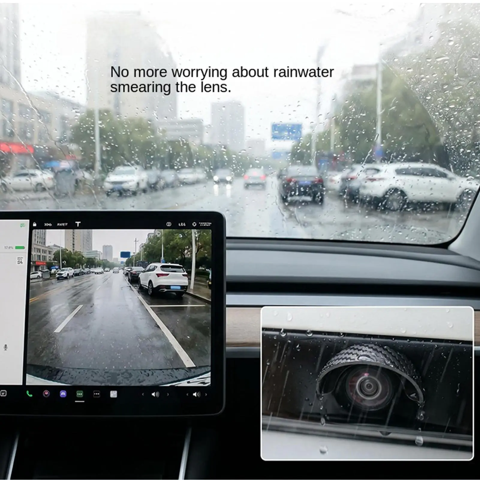 Car Rear View Camera Rain Visor Hood Waterproof Protective Cover Backup Camera Sun Shade Rain Shield Universal PVC Accessories
