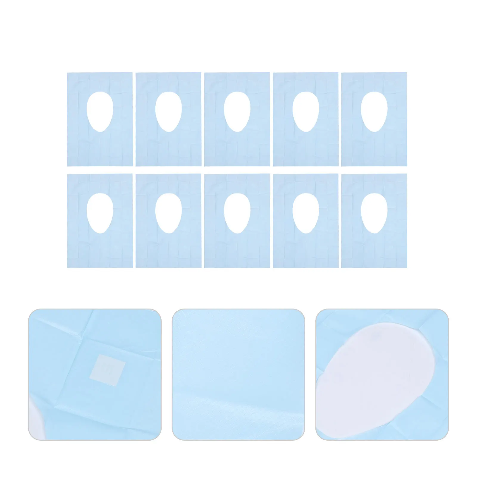 

10Pcs Disposable Toilet Seat Cover Extended Large Size Thickened Paper Travel Potty Seat Cover for Pregnant Women Hotel Outdoor