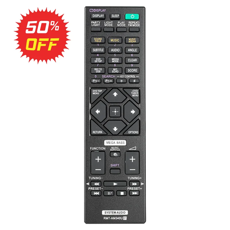 RMT-AM340U RMTAM340U para control remoto Sony, para sistema de audio doméstico Sony 149334111 MHC-V90DW SA-V90DW MHCV90DW SAV90DW MHC-V02