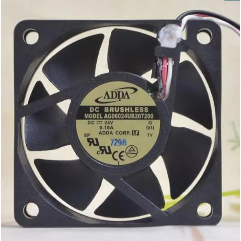 NEW CPU Cooling Fan for ADDA AG06024UB207200 24V 0.19A 6015 6cm 60x60x15MM