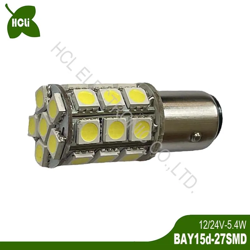 12V 24V BAY15d BAZ15d 1157 P21/5W P27/7W PY21/5W Car Led Tail Rear Bulb Stop Brake Light Navigation Lamp free shipping 2pcs/lot