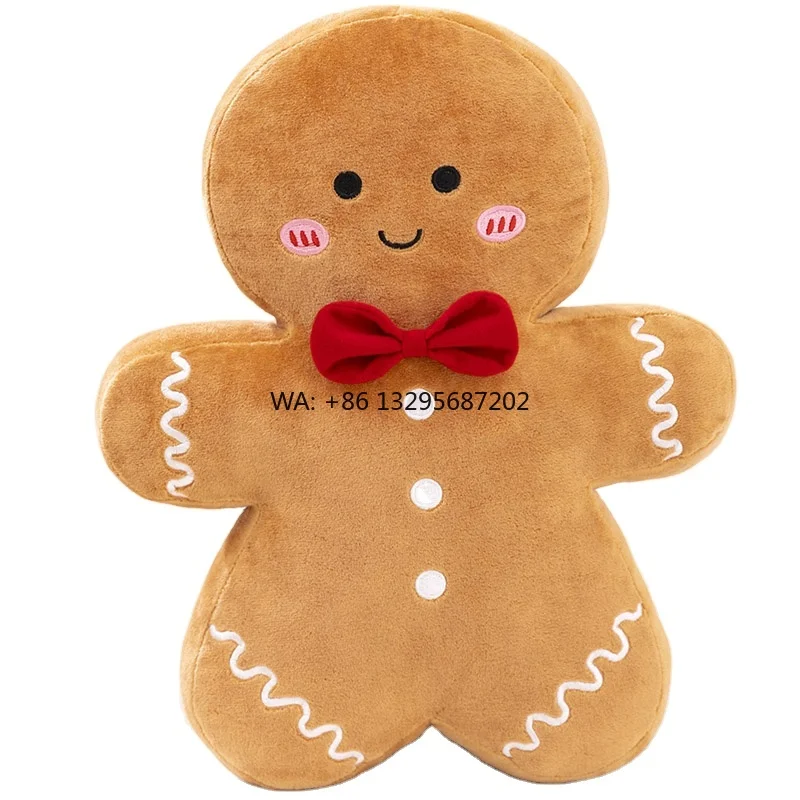 

New Year Unisex Gingerbread Man Mug Simulated Christmas Tree Plush Doll for Kids PP Cotton for Stress Relief Party Christmas