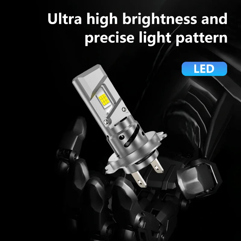 

H1 H7 LED Headlight Bulbs CANBUS Lights Mini Lamp 1:1 Size New Wireless H1 Fog Light with Fan Car LED Plug & Play 6000K 12V 2026