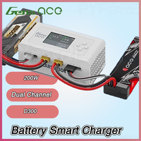 Gens ACE IMARS DUAL Parts Dual Channel 200W D300 Battery Smart Charger RC Cars Remote Control Model Car, Adult Children's Toy
