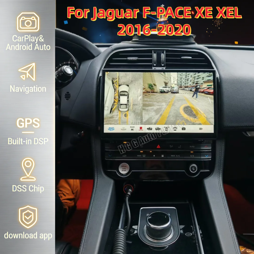 

Dual System 11.4" 3D Curved Screen Android Car Radio Multimedia Player For Jaguar F-PACE XE XEL 2016-2020 Carplay Head Unit GPS