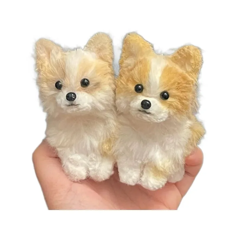 Cute Trendy Twist Stick Puppy DIY Material Bag Handmade Plush Doll Girl Small Gift Shiba Inu Husky Handmade Material Bag
