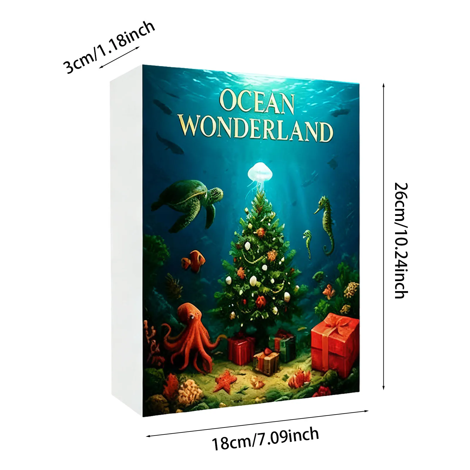 จี้นาฬิกาจับเวลาแบบออโต้ไพลอต ปฏิทินนับถอยหลังวันคริสต์มาส ลายกายวิภาคศาสตร์ พร้อมหม้อตุ๋นขนาดเล็ก 24 ใบ พร้อมตัวตั้งเวลา